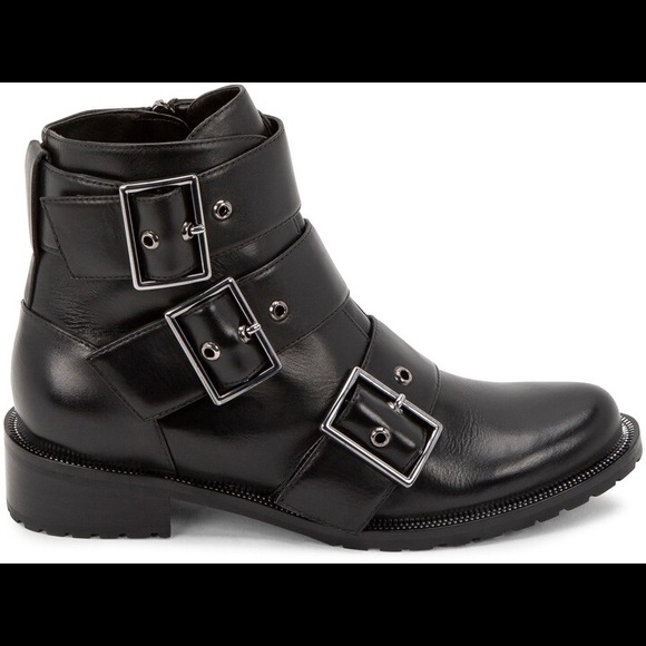 BLONDO CAMILA WATERPROOF LEATHER COMBAT BOOTS 7.5